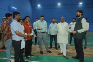 गाजियाबाद महामाया स्टेडियम के विकास कार्यों में तेजी लाने के निर्देश, खेल मंत्री गिरीश चन्द यादव ने किया निरीक्षण